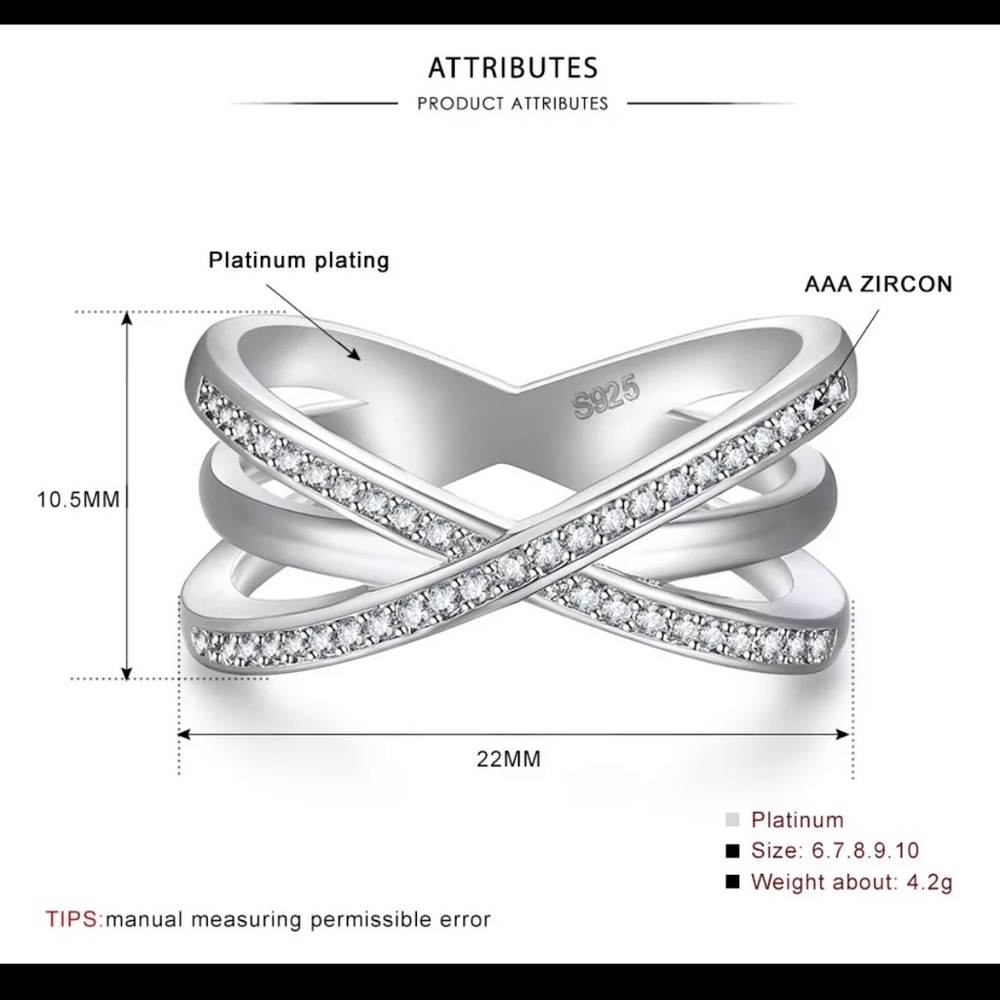 CROSSOVER ♡ Cubic Zirconia GIFT SET - Picture 7 of 7